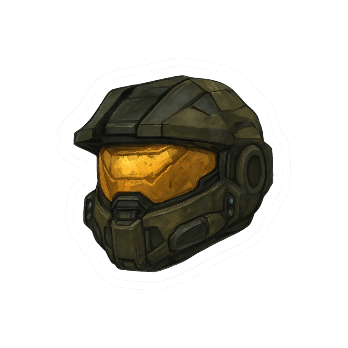 Master Chief Sticker | Bold Halo Spartan Vinyl Decal - Halo Gear official Stickers merch