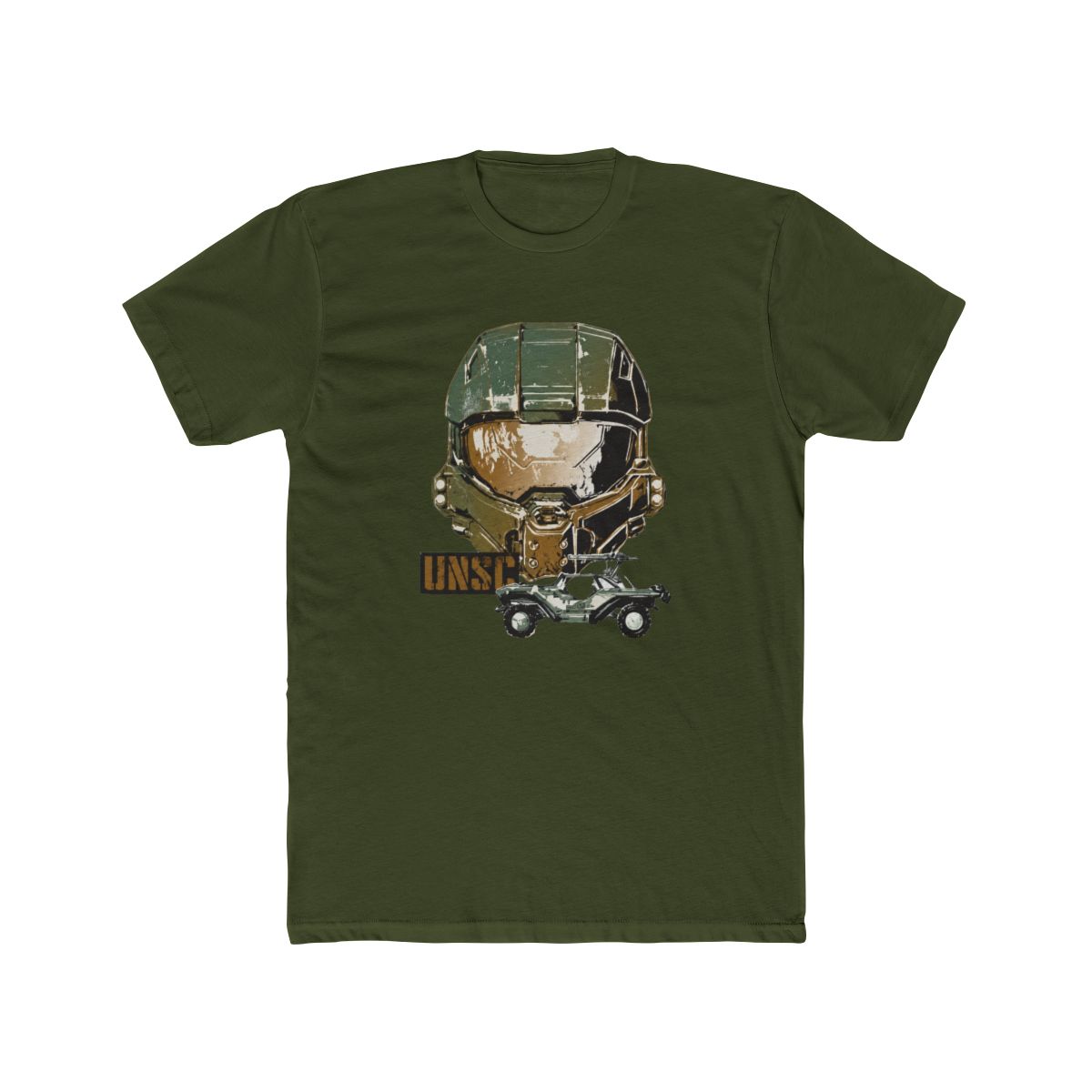 Bioworld Halo Master Chief and Warthog Tofu T Shirt-XL White - alternate angle 5, merchandise