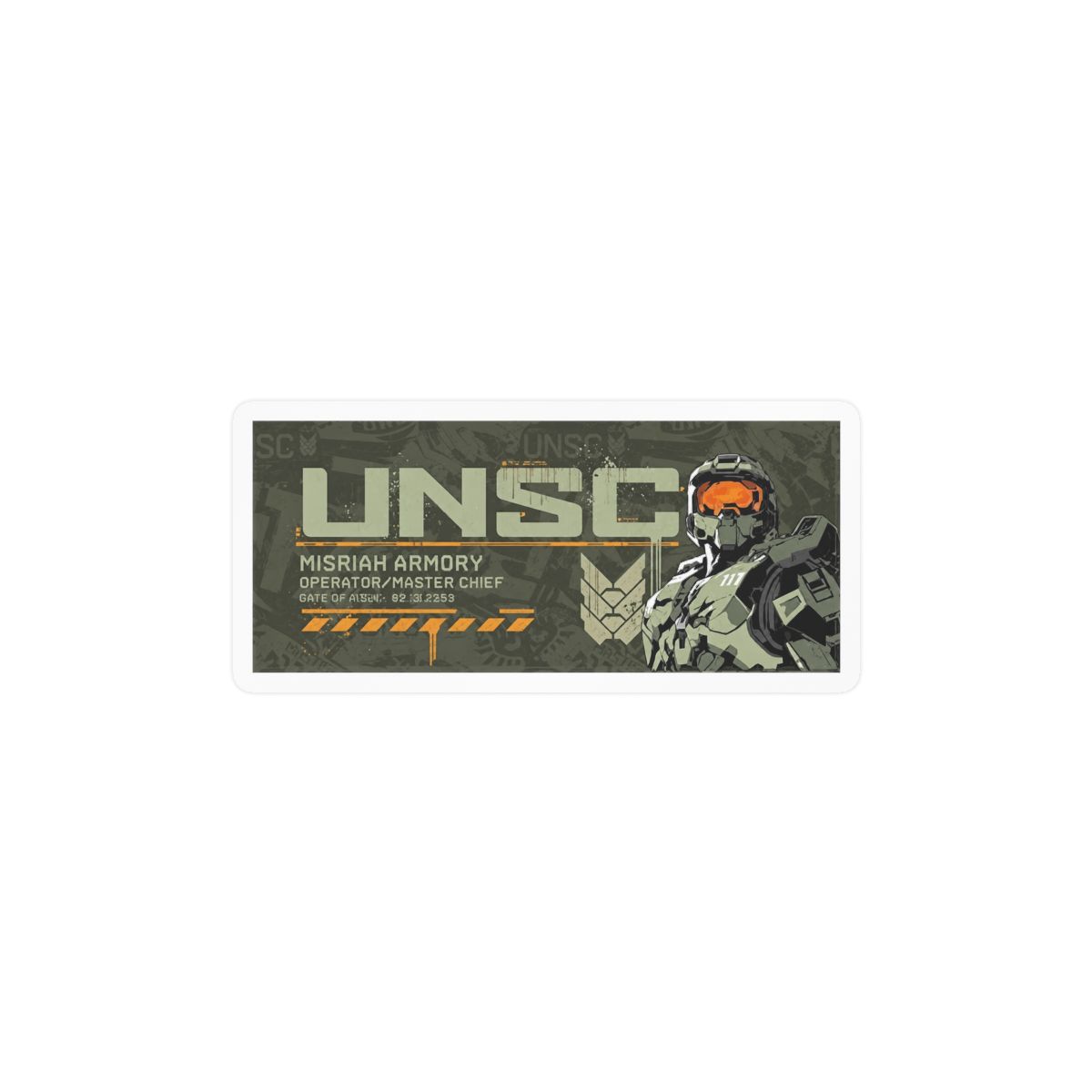Halo UNSC Adhesive Vinyl Decal - Iconic Halo Sticker for Laptop, Car or Water Bottle | Halo Gear - alternate angle 3, merchandise