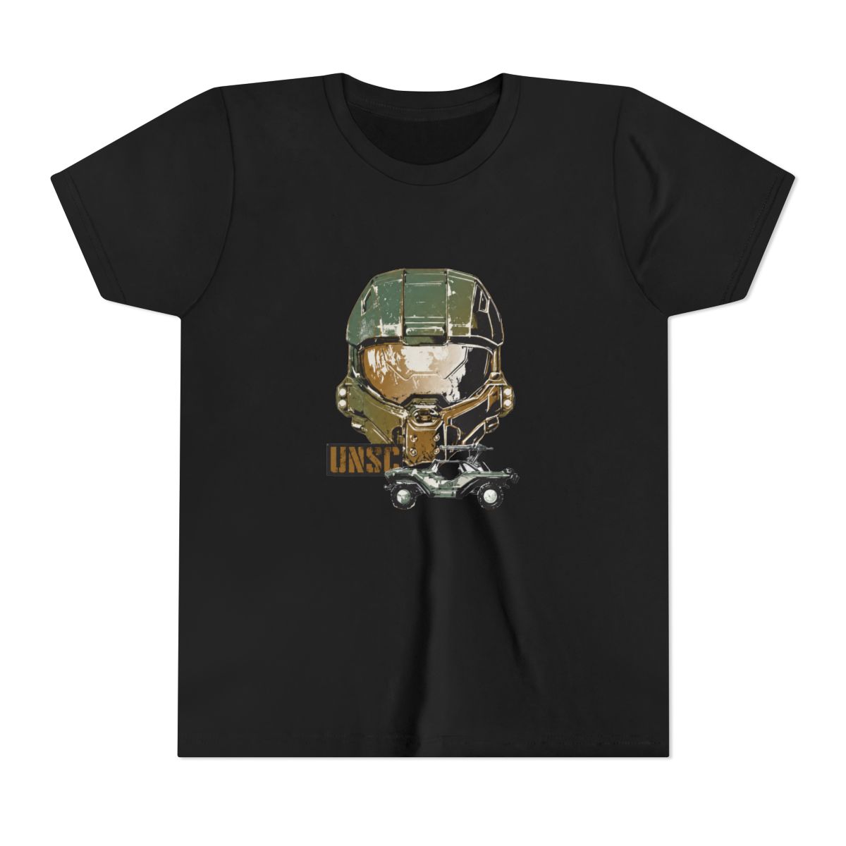 Bioworld Halo Master Chief and Warthog Tofu Kids T Shirt-XL White - Halo Gear official T-Shirts merch