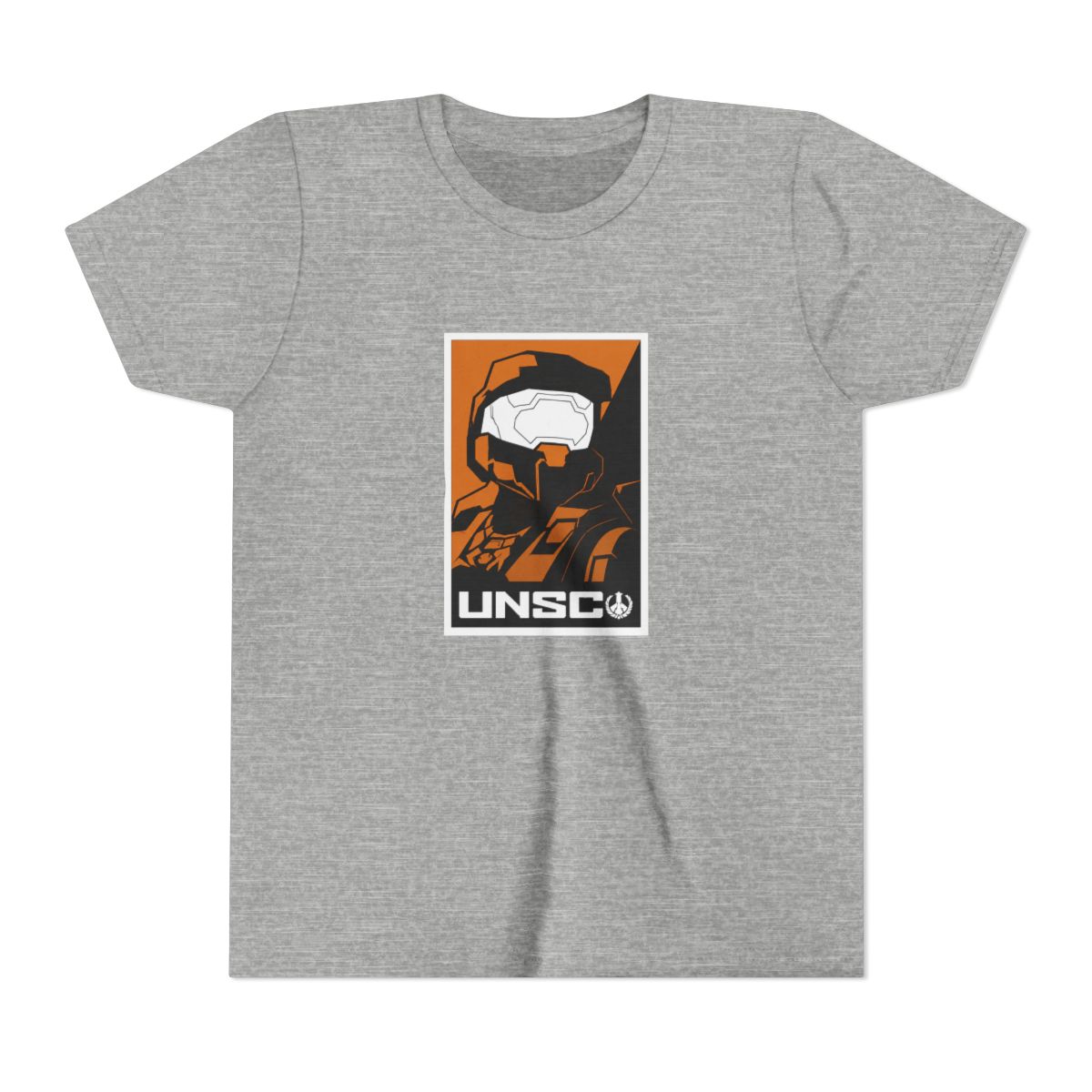 Halo Infinite UNSC Soldier Poster Art Crew Neck Short Sleeve Black Kids T Shirt — official Halo Gear T-Shirts